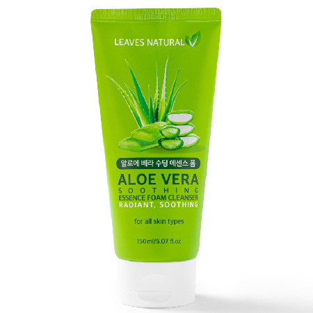 Aloe Vera Soothing Essence Foam Cleanser,Foam,โฟม,โฟมล้่งหน้า,ทำความสะอาดหน้า,ลดสิว,ล้างหน้า